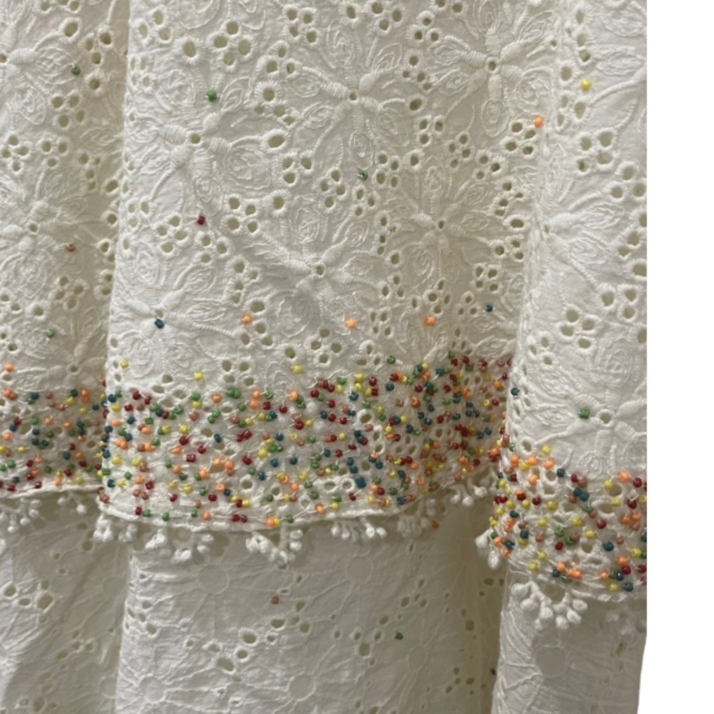 Farm Rio Eyelet patch beaded dress - Picture 8 of 10